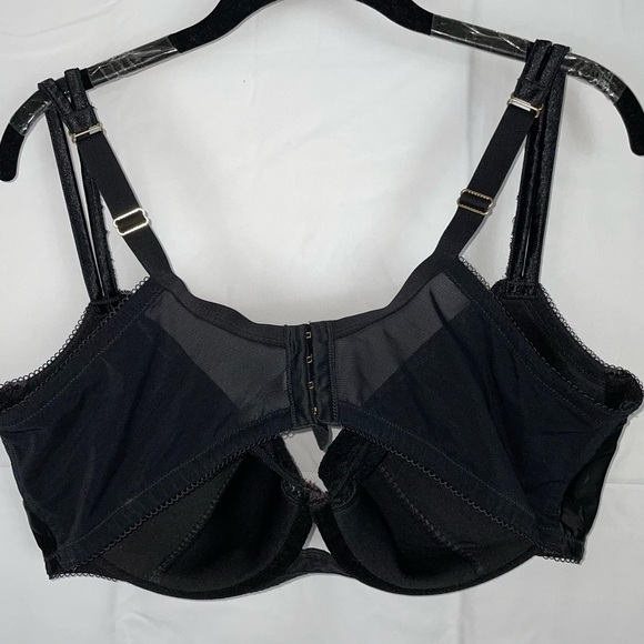 Cacique Bra Plunge Underwire Lace Festival Full Coverage Mesh Back Double Strap - Picture 5 of 10